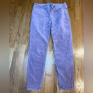 Old Navy women’s blush velvet mid rise rockstar Pants - 12